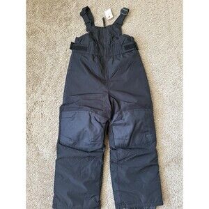 NWT Cat & Jack Black Kids Snow Bibs Overall Pants - Size 4T